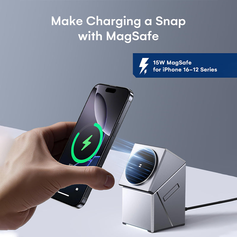 3 in 1 Wireless Charging Station for Apple