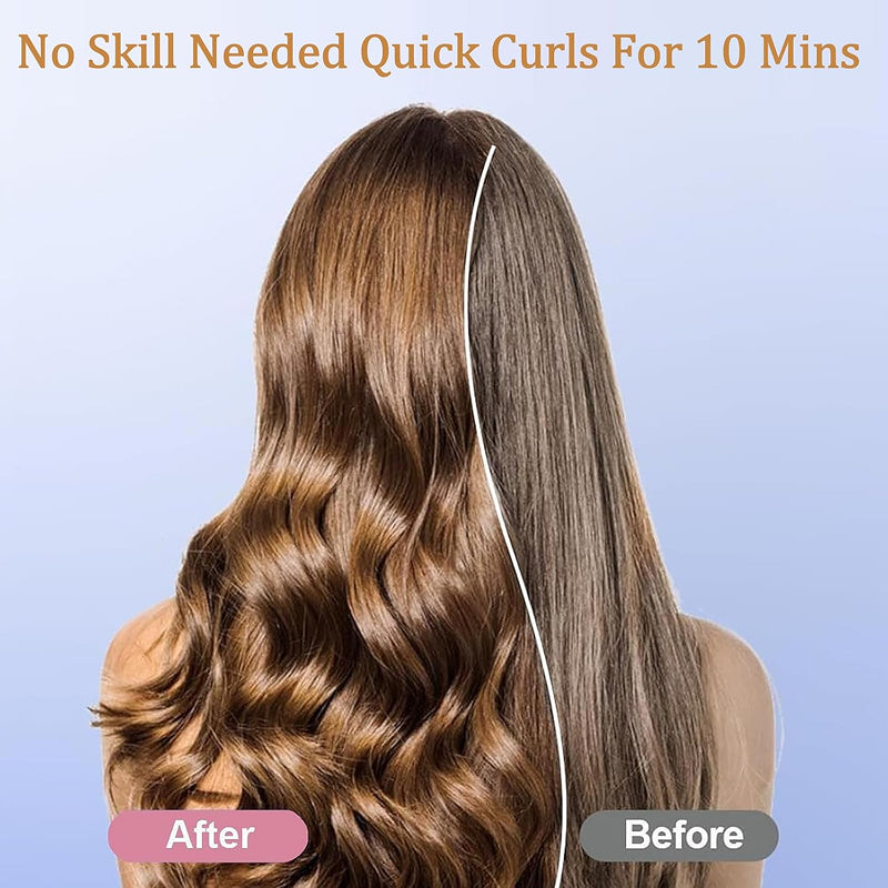 One-Tap Automatic Curling Irons with Millions Negative Ionic and Ceramic Coating