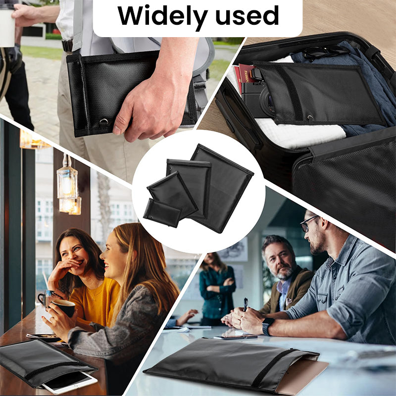 5-Piece RFID Blocking Bag Set β Anti-Theft, Anti-Tracking, Waterproof & Fireproof