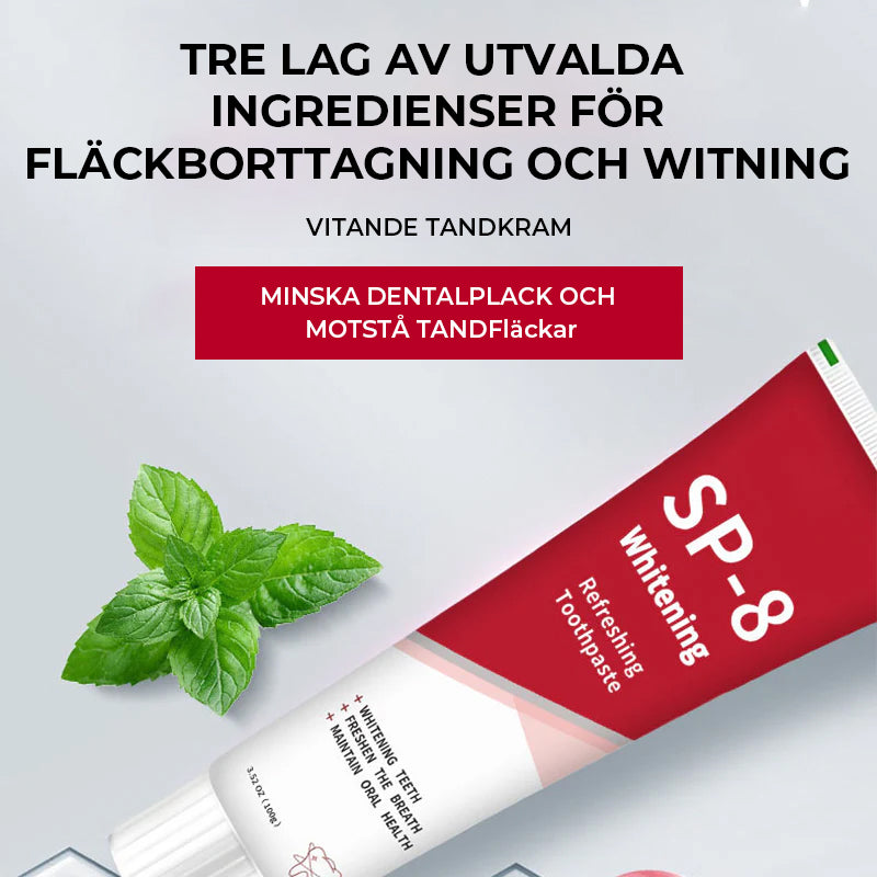 SP-8/SP-10 Probiotisk blekande tandkräm för munhälsa