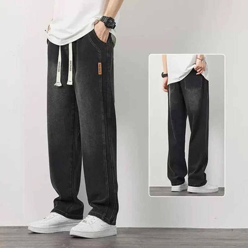 Lösa raka jeans för män