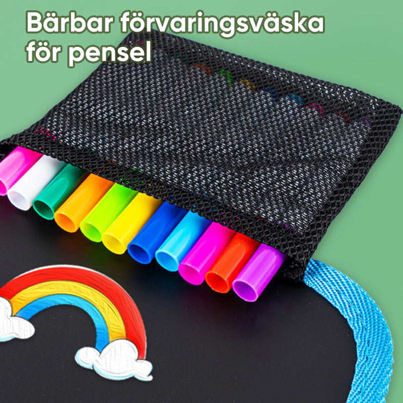 Bärbar, raderbar graffitiplånbok