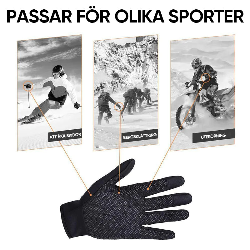 【Vinterförsäljning】 Varma termiska handskar Cykling Löpning Körhandskar