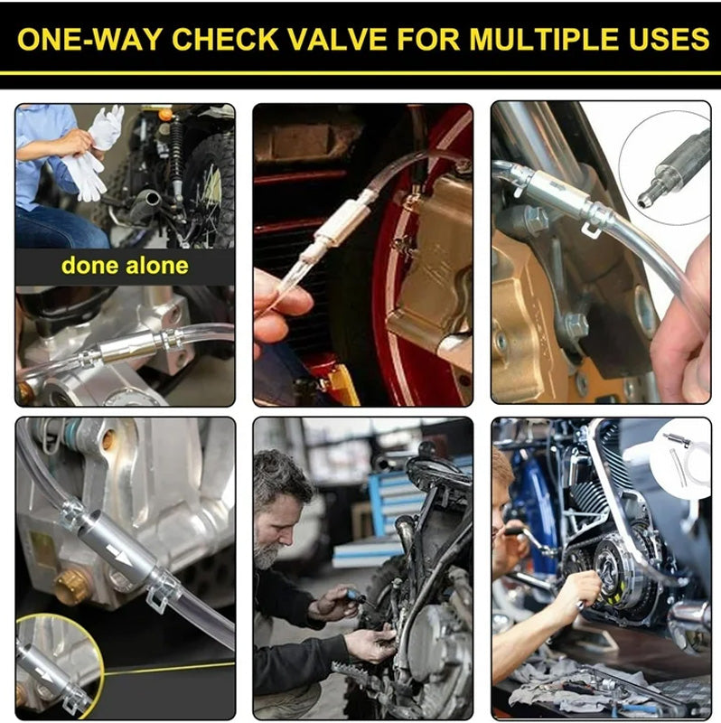 One Way Check Valve Tube Bleeding Tool Kit