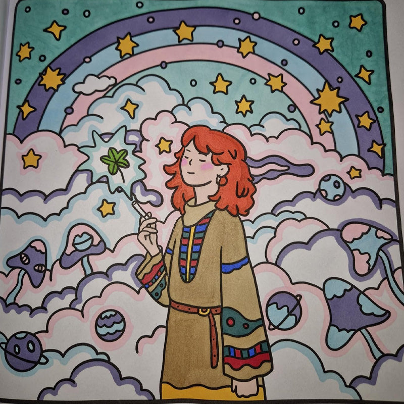 Easter gift Stoner Moments: Stoner Girl Coloring Book