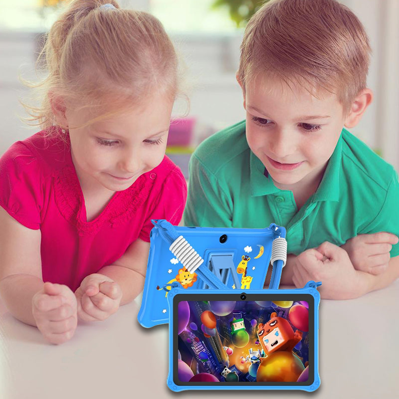 7-inch kids tablet with protective silicone case