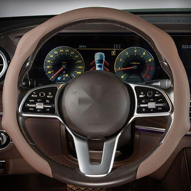 Leather Steering Wheel Cover