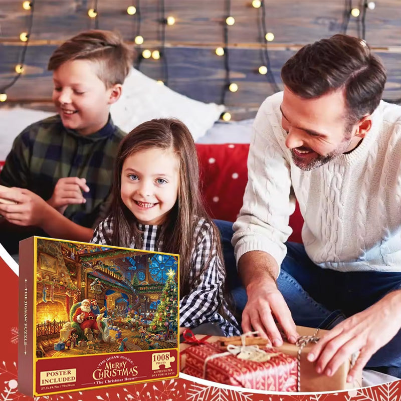 Jigsaw Puzzle Advent Calendar - 24 Days Countdown Calendar