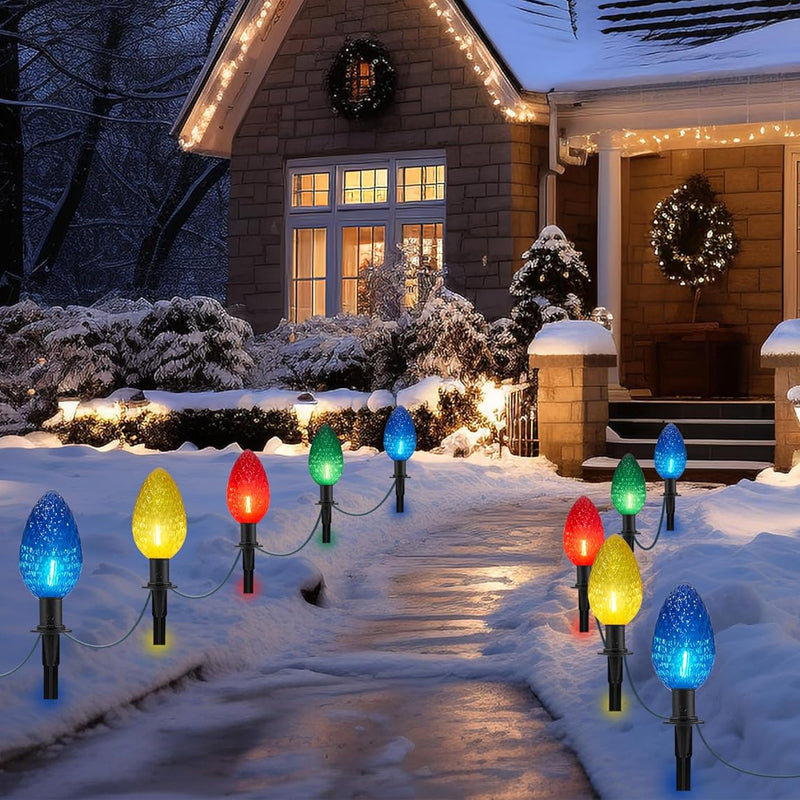Diamond-Shaped Solar Stake Lights