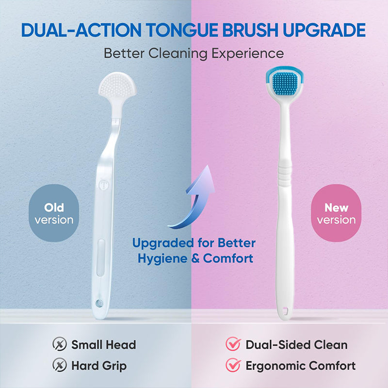 Tongue Cleaning Gel & Brush Bundle for Refreshing Oral Care