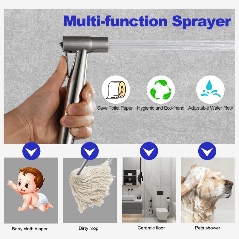 High-Pressure Toilet Cleaning Spray Gun