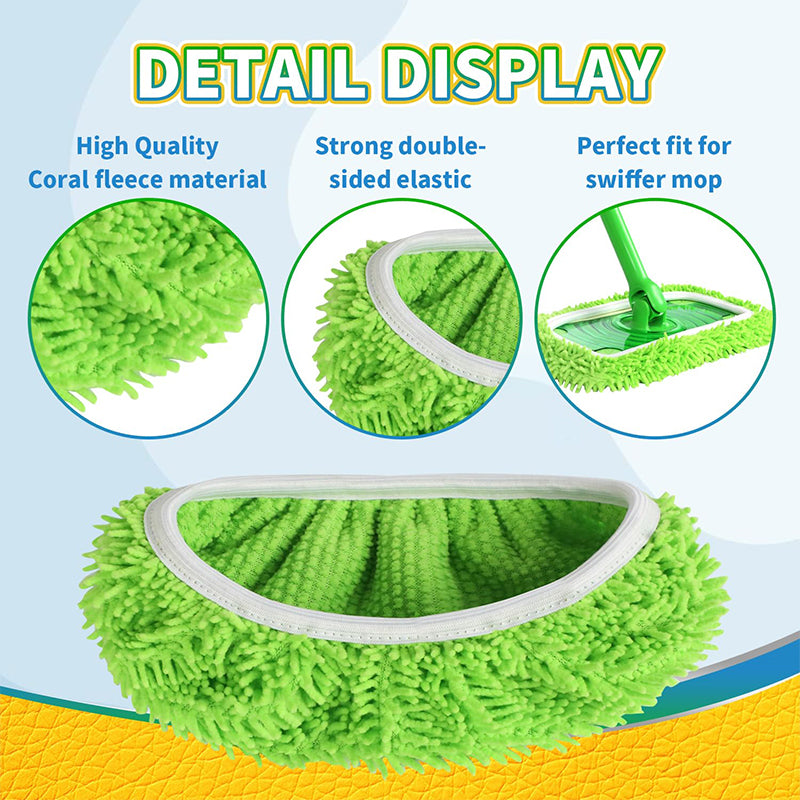 Chenille Mop Refill Pads for Home Use β Replacement Mop Heads for Floor Cleaning