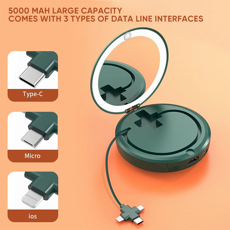 Hand Warmer Makeup Mirror