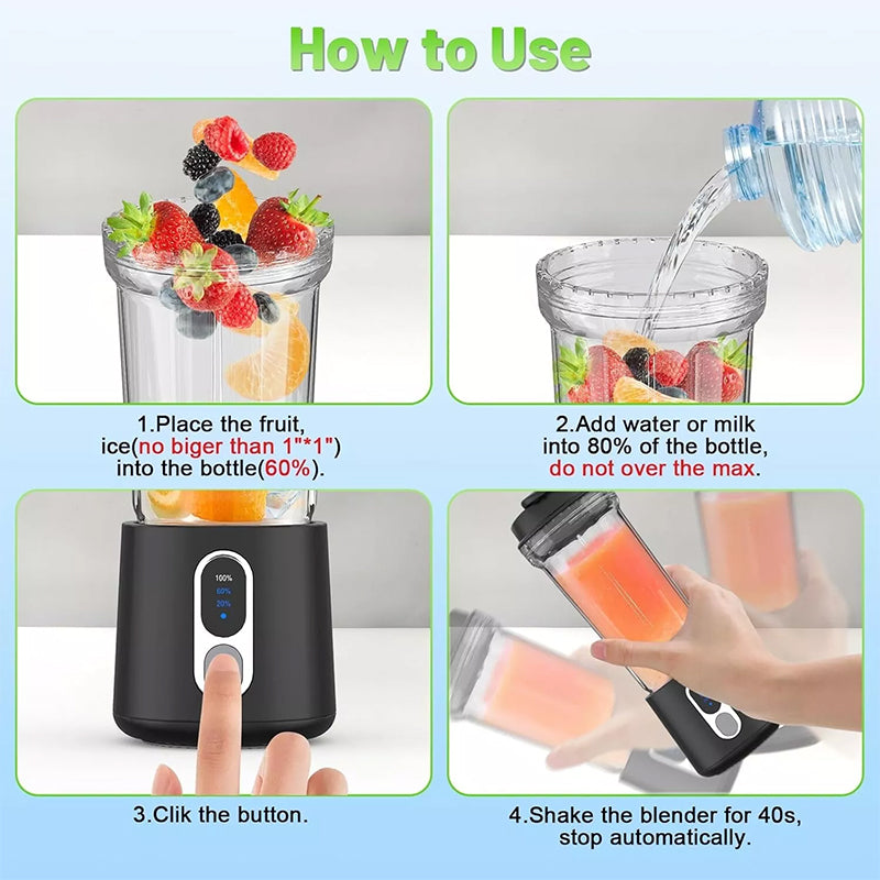 Portable Blender Juicer Cup