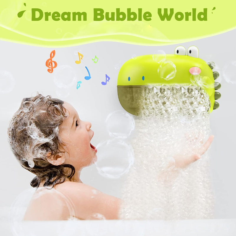 Dinosaur Bathtub Bubble Maker with 12 Songs