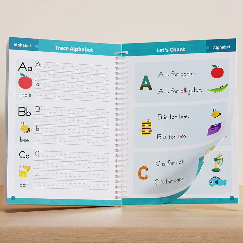 Reusable Grooved Handwriting Workbook for Kids