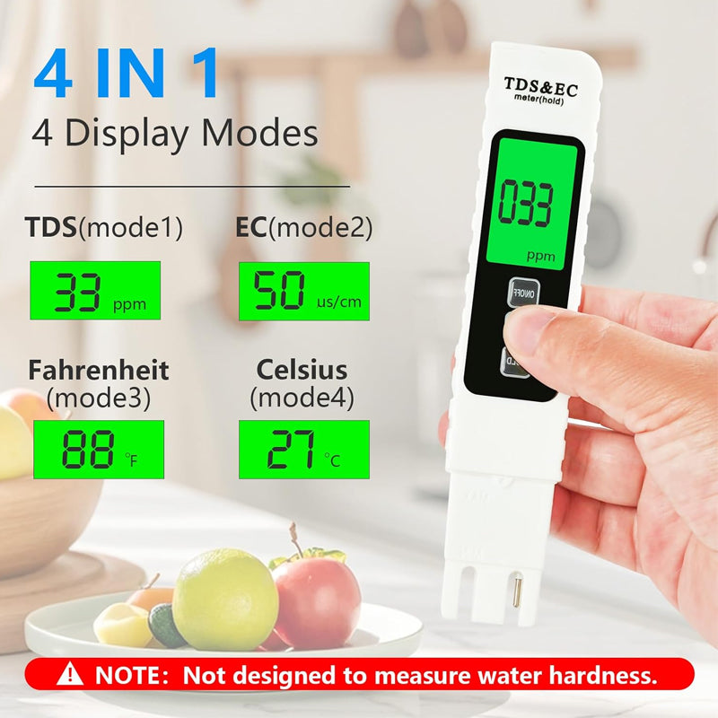 Digital Water Quality Tester for TDS, EC and Temperature
