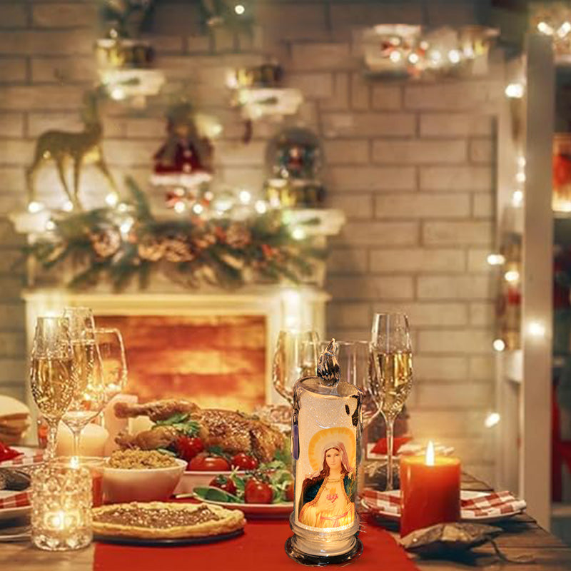 LED bön flamlösa ljus