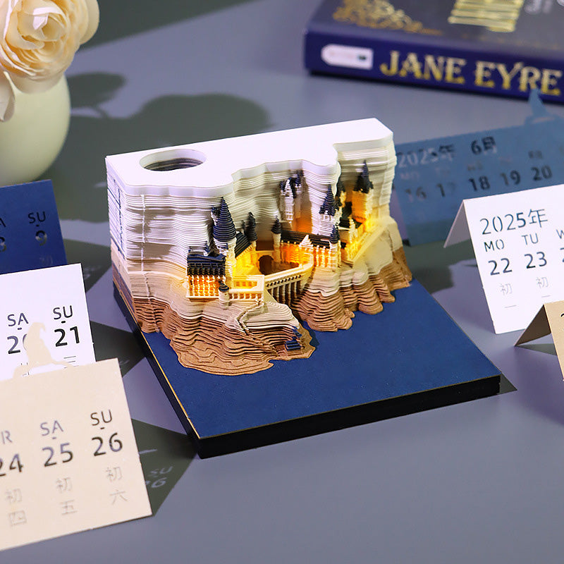 Castle 3D Memo Note Calendar