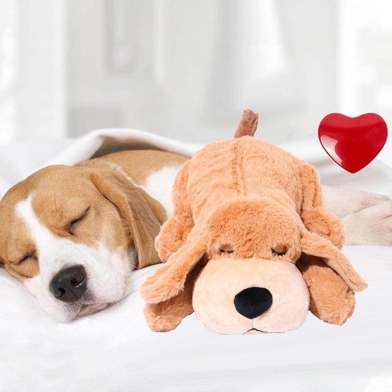 Dog Anxiety Companion Sleep Simulation Toy with Heartbeat
