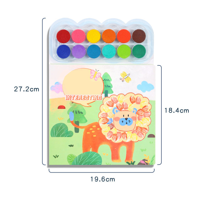 Fingerprint Painting Book with Themed Pages