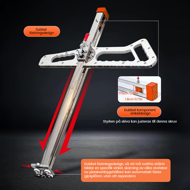 Hopfällbart gipsskärverktyg