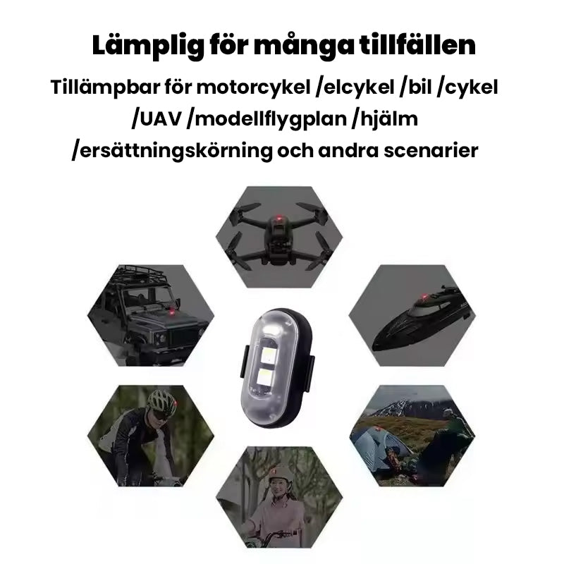 Fjärrstyrt blinkande ljus