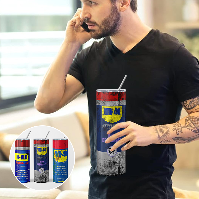 Termosmugg med smutsigt mönster