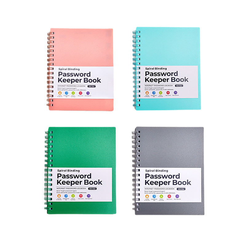 A6 spole lösenordsskyddsbok