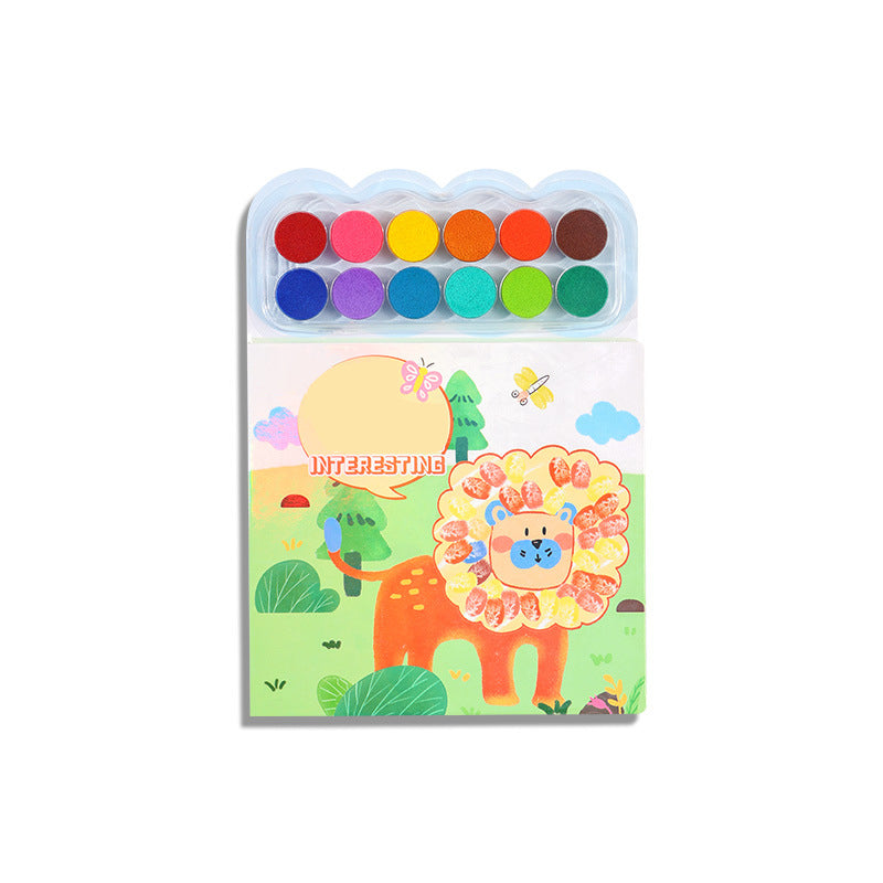 Fingerprint Painting Book with Themed Pages