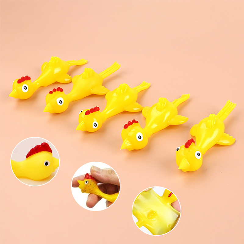 Slingshot Chicken Flying Finger Toy