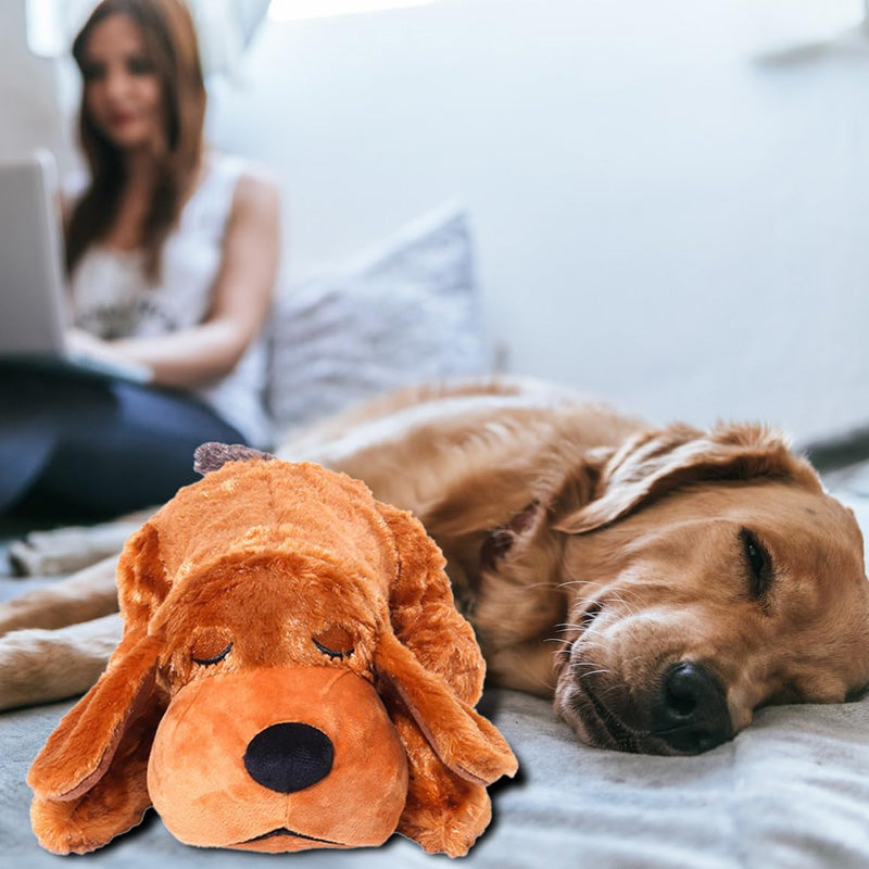 Dog Anxiety Companion Sleep Simulation Toy with Heartbeat