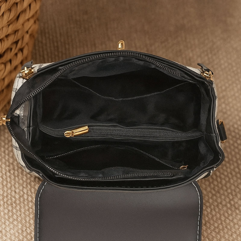 Plaid Pattern Handbag