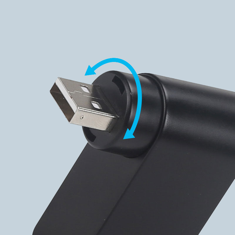 4-in-1 Rotating USB Hub