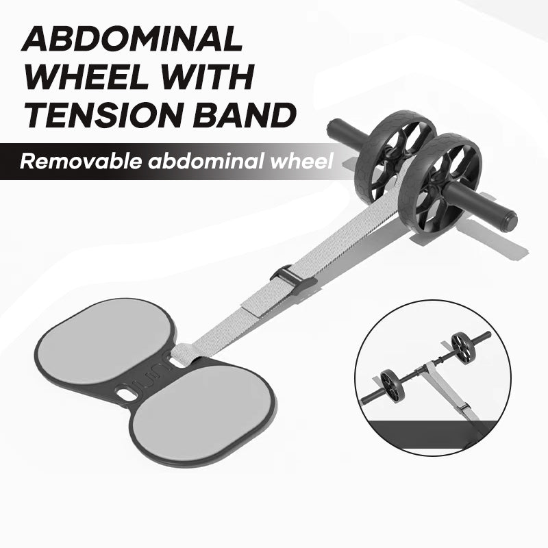 Home Exercise Elastic Band Combination Abdominal Wheel