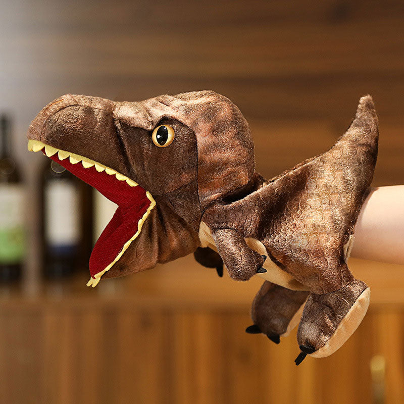 Plush Dinosaurie Handdockor