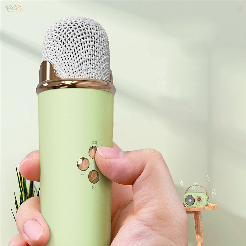 Mini Karaoke-maskin med trådlös mikrofon