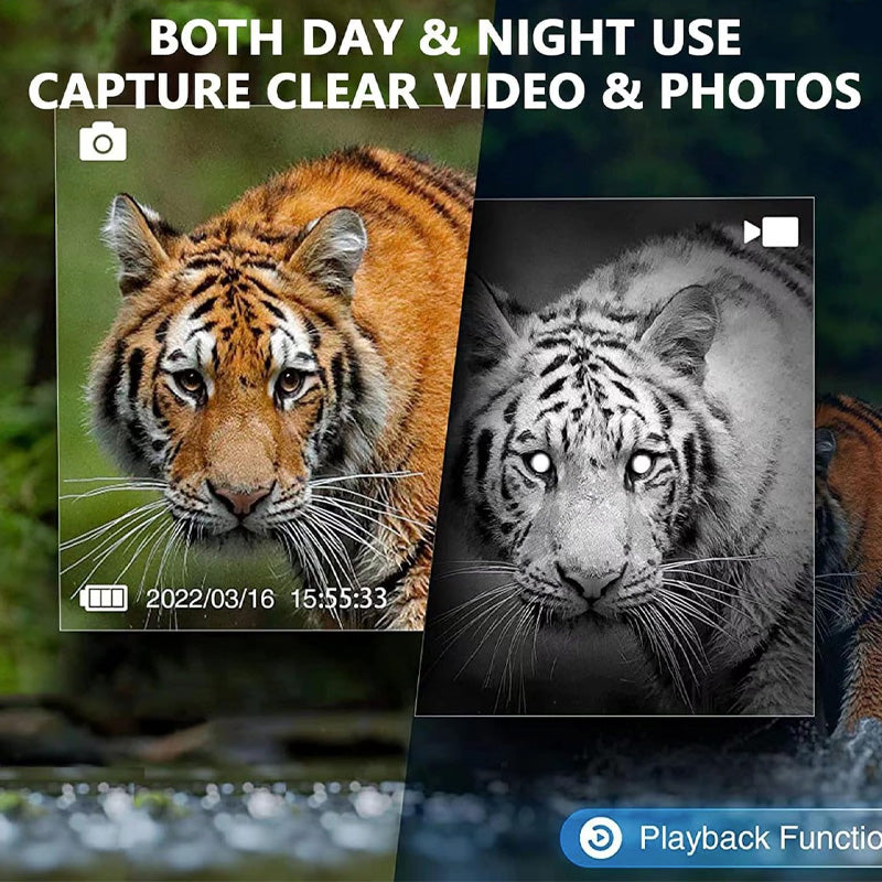 8X Infrared Night Vision Monocular With Digital Crosshairs & Video Recording For Hiking