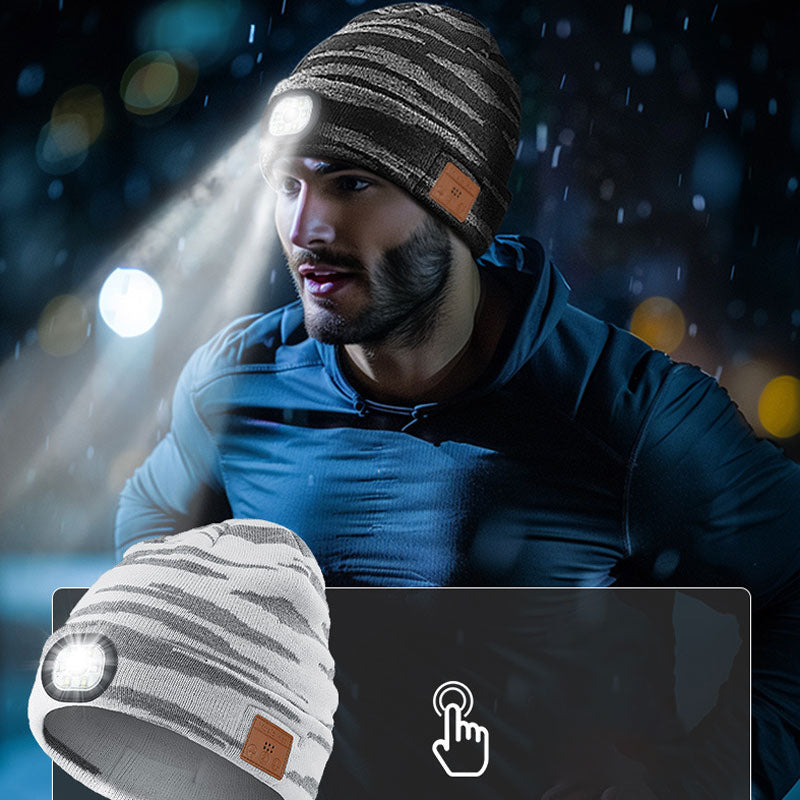 Bluetooth Music Beanie with LED Light