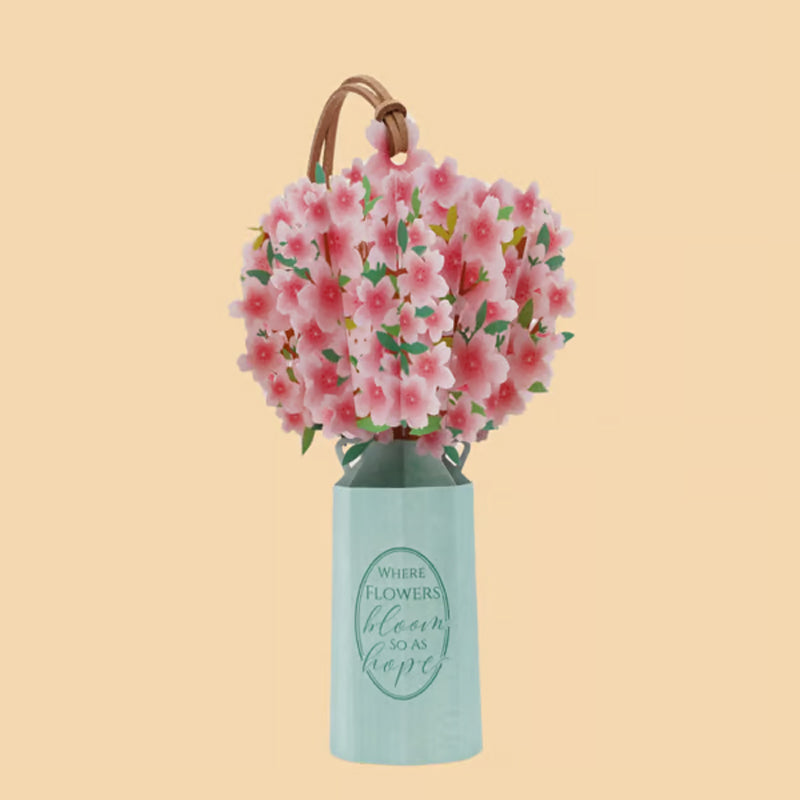 Elegant Flower Bouquet 3D Pop-up Bookmark