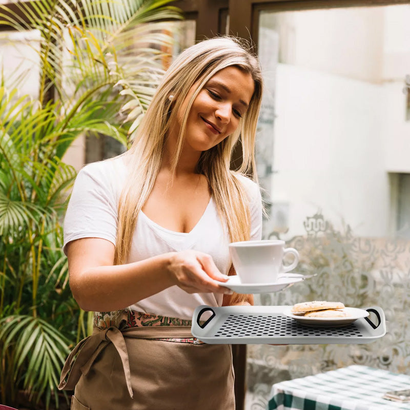 Dual-Handle Non-Slip Serving Tray