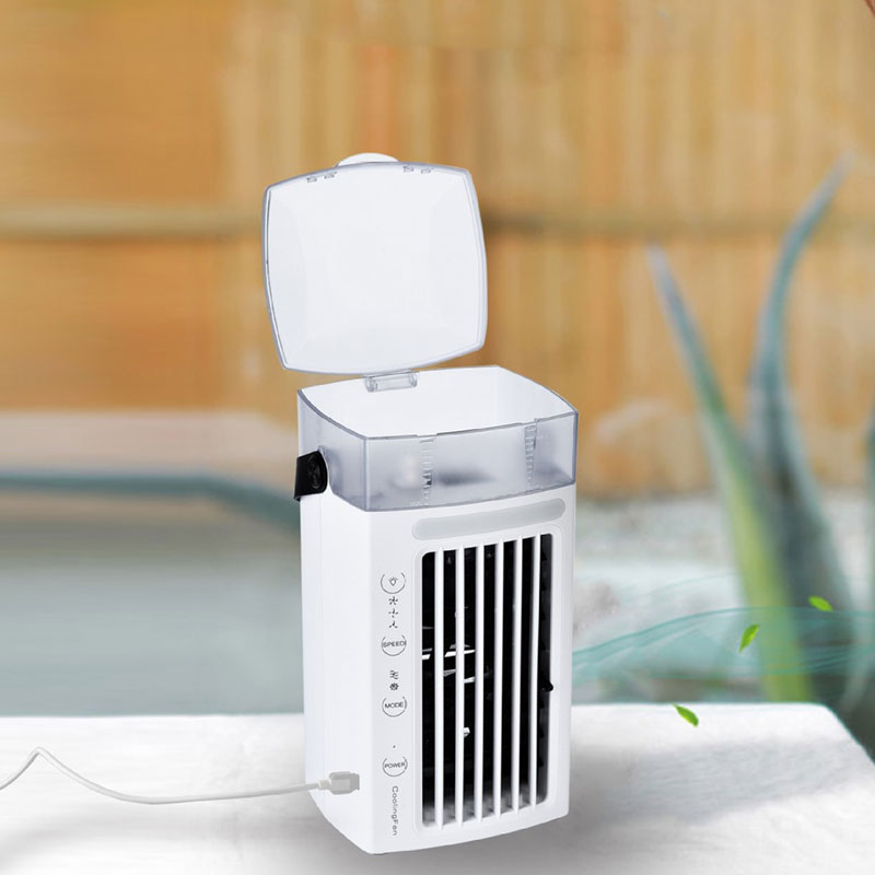 Portable Air Conditioners | Evaporative Cooler with Water Mist, 3 Speeds & Nightlight