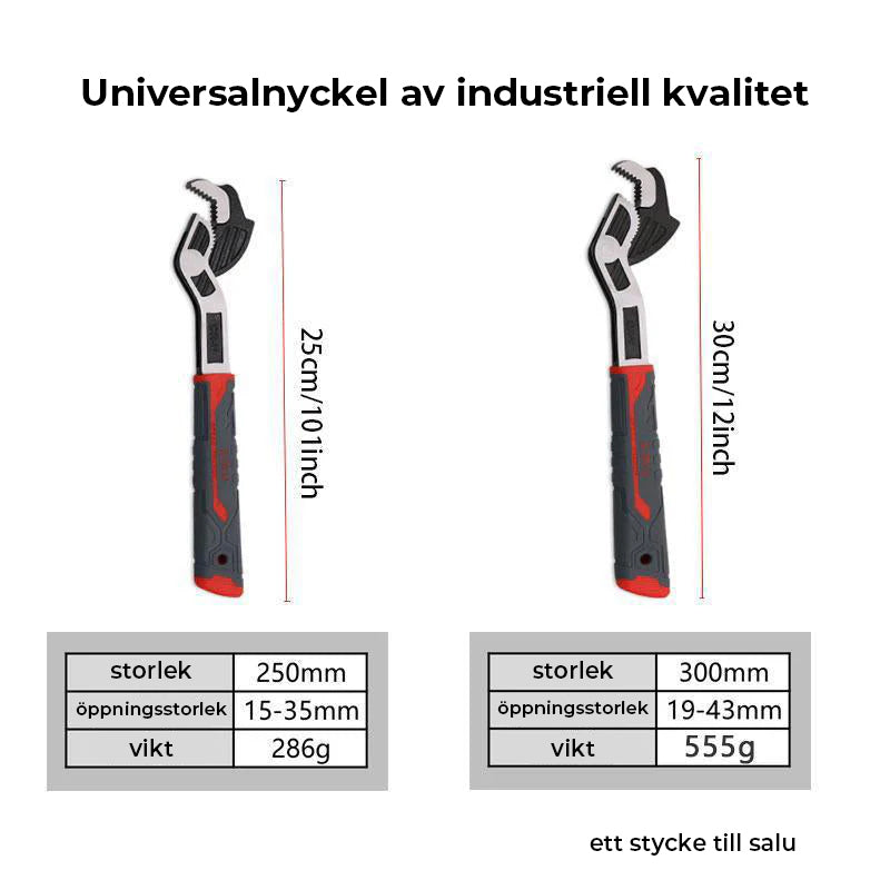 Multifunktionell självlåsande justerbar skiftnyckel