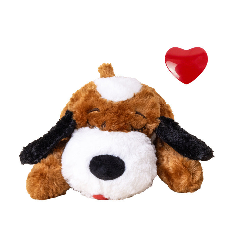 Dog Anxiety Companion Sleep Simulation Toy with Heartbeat