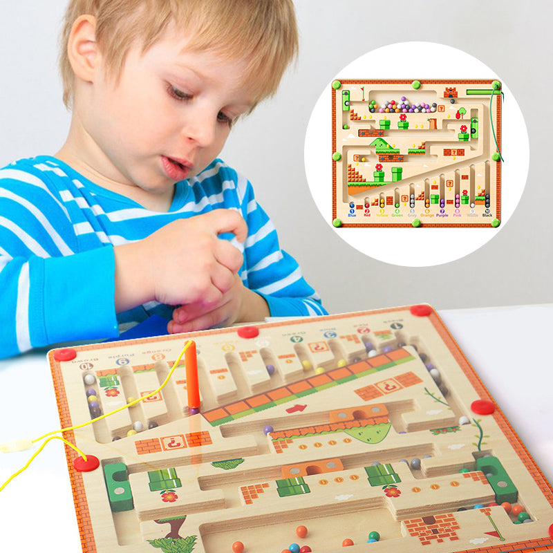 Magnetic Wooden Maze Toy Set