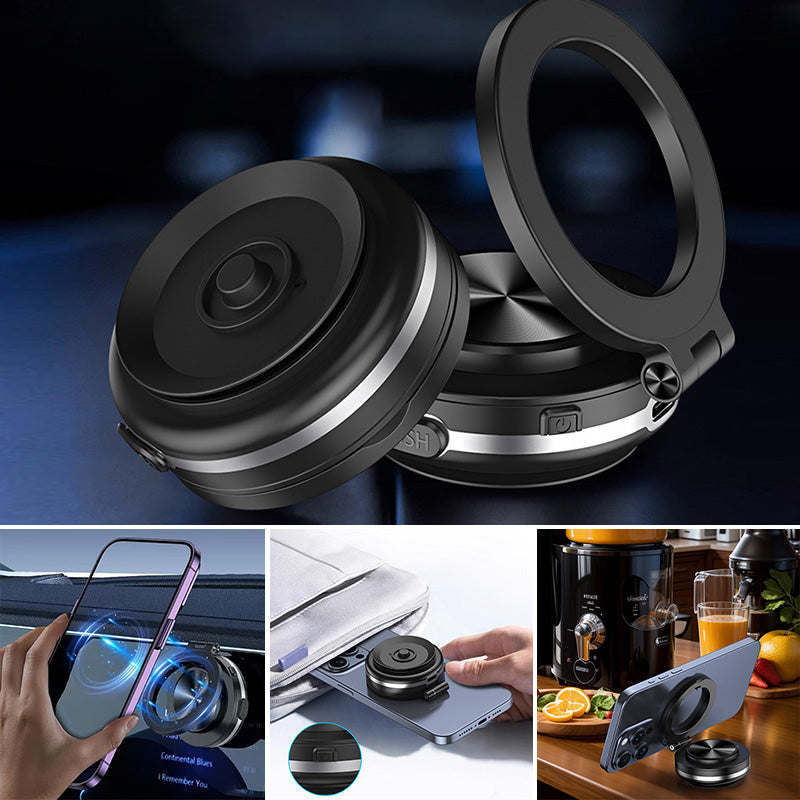 360° Rotating Electric Vacuum Magnetic Car Phone Mount