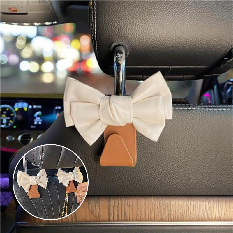 Bowknot Design Car Seat Back Hooks