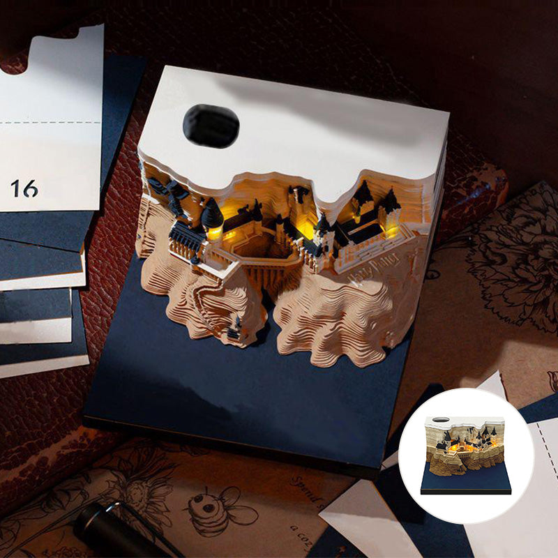 Castle 3D Memo Note Calendar
