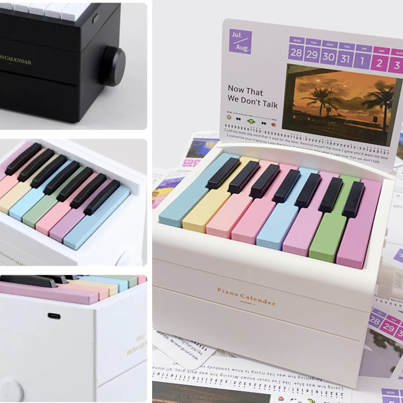 Piano Calendar 2025 with Music Lyrics