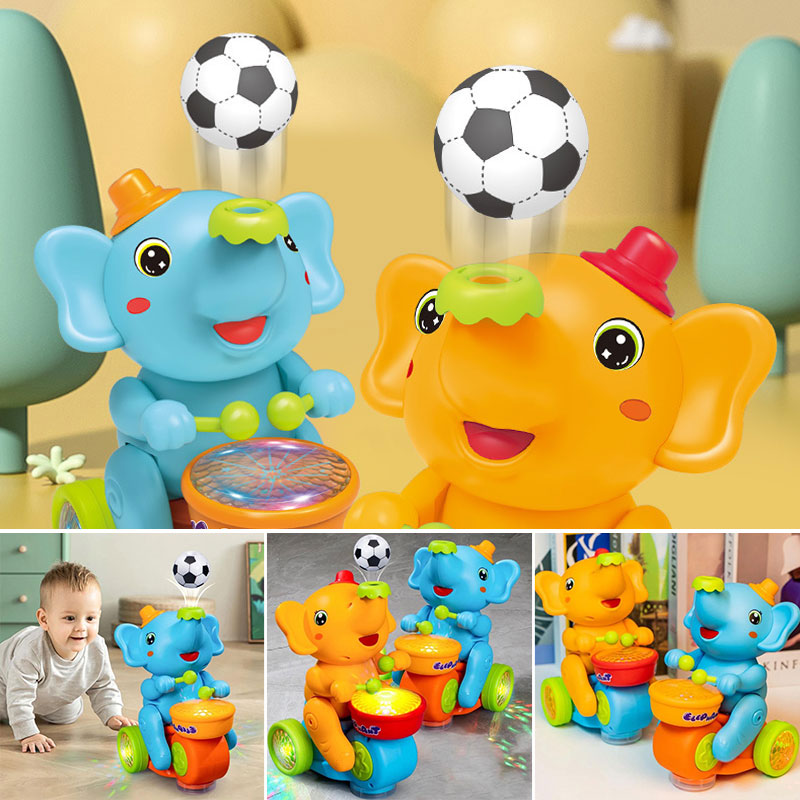 Interactive LED Elephant Toy for Toddlers & Kids with Realistic Sounds